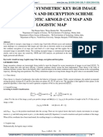 An Efficient Symmetric Key RGB Image Encryption and Decryption Scheme Using Chaotic Arnold Cat Map and Logistic Map