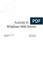 Activity 8: Windows Web Server: Amaba, Marcus Albert M. January 24, 2018 CPE42FB1 Engr. Ariel Isidro