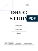 Drug Study: Submitted To: Mr. Blas Blasil A. Purganan