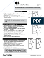 Lutron Connected Bulb Remote Control User Guide: Pair A Remote To A Compatible Bulb (Only One Bulb in Range)