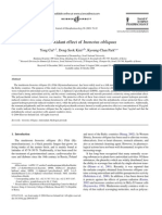 Antioxidant Effect of Inonotus Obliquus: Yong Cui, Dong-Seok Kim, Kyoung-Chan Park