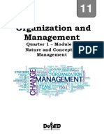 Organization and Management