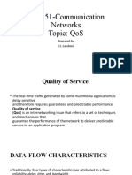 Ec8551-Communication Networks Topic: Qos: Prepared by J.L.Lakshmi