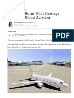 A 'Perfect Storm' Pilot Shortage Threatens Global Aviation: Marisa Garcia