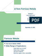 Ferrous and Non-Ferrous Metals: Group 5