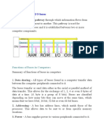 Introduction To The I/O Buses: Functions of Buses in Computers