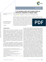 Effect of Stacking Order and In-Plane Strain On The Electronic Properties of Bilayer GeSe PDF