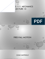 Free Fall and Motion PDF