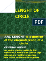 Arc Lenght of Circle