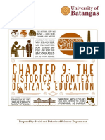 Module 9 The Historical Context of Rizals Education