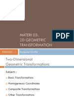 Materi 03. 2D Geometric Transformation: Komputer Grafik