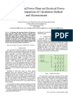 Impact of Wind Power Plant On Electrical Power System - Comparison of Calculation Method and Measurements