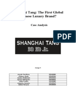 Shanghai Tang: The First Global Chinese Luxury Brand?: Case Analysis