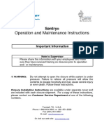 Operation and Maintenance Instructions: Sentry