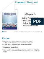 Labor Productivity and Comparative Advantage: The Ricardian Model