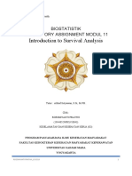 Introduction To Survival Analysis: Biostatistik Laboratory Assignment Modul 11