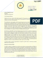 Correspondence of The Office of The Vice President and The Department of Education Regarding OVP's Community Learning Hubs - Sept8