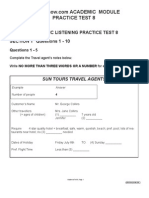 Academic Question Paper Test 8