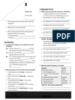 Unit 8 Test: Listening Language Focus