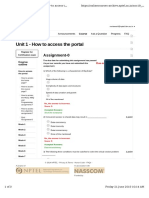 Unit 1 - How To Access The Portal: Assignment-0