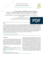 Multiple Stress Creep Recovery (MSCR) Characterization of Polymer Modified Asphalt Binder Containing Wax Additives