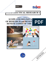 Stem-Practical Research 1 1: Scope and Delimitation of Research and Benefits and Beneficiaries of The Study