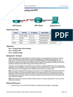 10.2.3.6 Lab - Configuring Syslog and NTP PDF