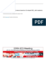 Highly Sensitive Ethanol Sensor Based On Ce-Doped WO With Raspberry-Like Architecture