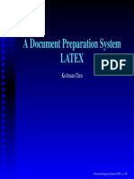 A Document Preparation System Latex: Ko-Hsuan Chen