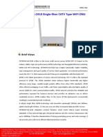 FD704XW-AG-Z410 Single-Fiber CATV Type WIFI ONU: Brief Views