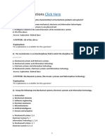 MCQ On Mechatronics Test