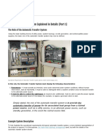 Automatic Transfer System Explained in Details