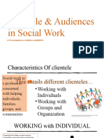 Clientele & Audiences in Social Work