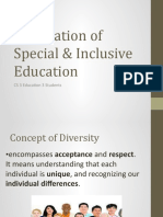 Introduction To Special and Inclusive Education