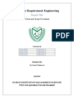 SRE - Vision and Scope Document - Version 1.0