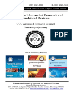 International Journal of Research and Analytical Reviews