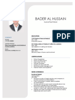 Bader Al Hussain (CV) PDF