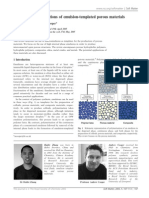 Synthesis and Applications of Emulsion-Templated Porous Materials