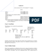 Case 1: Cost Flows: Lecture-12