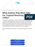 What Actions Ship Must Take For Tropical Revolving Storm (TRS) - 014254 PDF