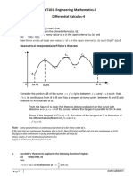 MAT101-Engineering Mathematics-I Differential Calculus-4: Rolle's Theorem Statement