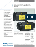 Spring Return and Double Acting Pneumatic Quarter-Turn Actuators For Output Torques To 27,624 LB - in