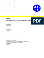 DC Motor Speed Control by Four Quadrant Chopper