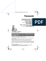 KX-TG6611FX KX-TG6612FX: Operating Instructions