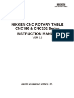 Nikken CNC Rotary Table CNC180 & CNC202 Series Instruction Manual