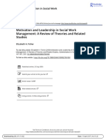 Motivation and Leadership in Social Work Management A Review of Theories and Related Studies