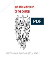 Mission and Ministries of The Church: SOURCE: Catechism For Filipino Catholics (CFC), Pp. 381-403