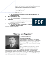 Who Was Lev Vygotsky?: o o o o