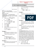 Simple Compound Interest Study Material