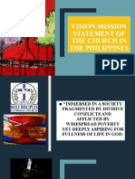 Vision-Mission Statement of The Church in The Philippines